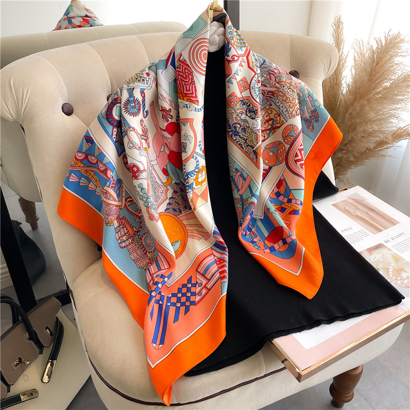 2026 New Square Twill Silk Sca - đánh giá và giá Face Scarf Mask