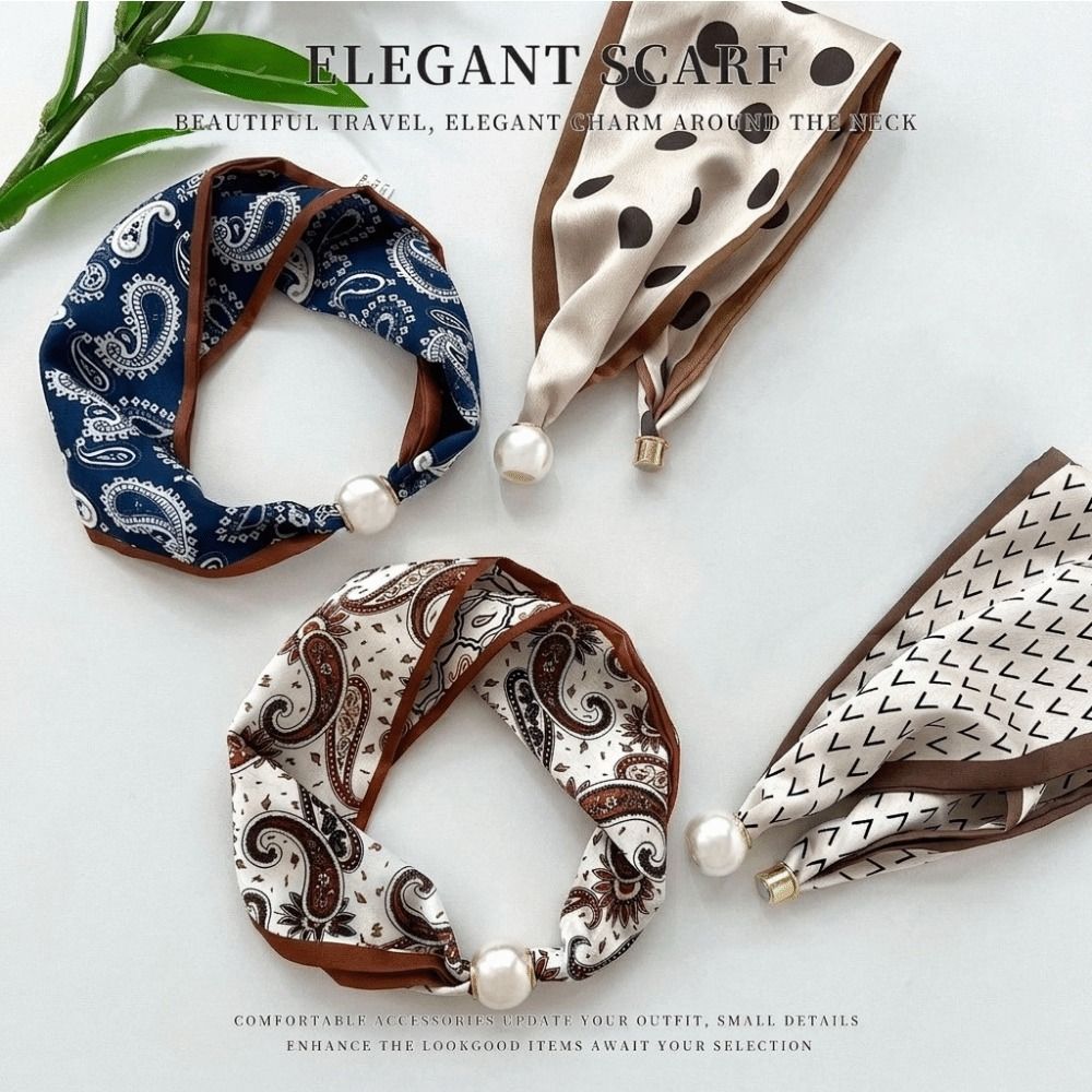 Elegant Magnetic Clasp Pearl S - đánh giá và giá Face Scarf Mask
