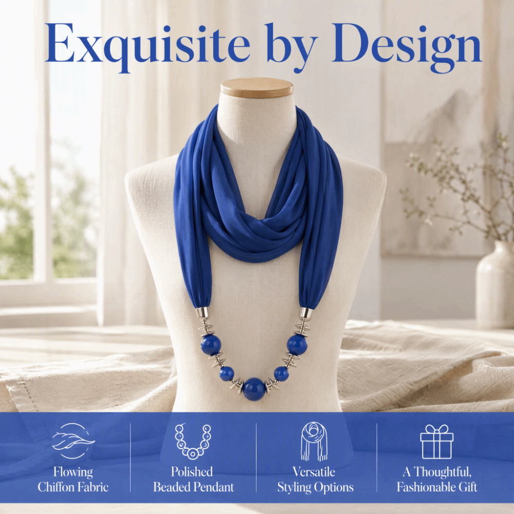 New Chiffon Scarf Solid Color  - đánh giá và giá Infinity Scarf Knit