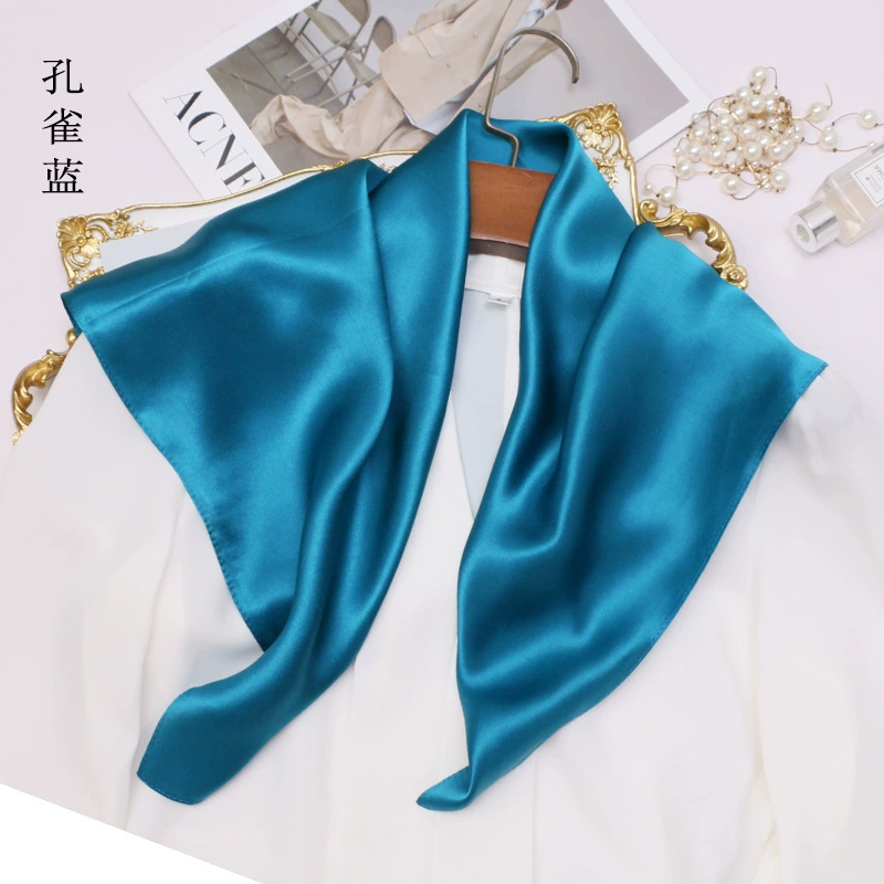 Spring & Summer Solid Color Mu - đánh giá và giá Silk Neck Scarf